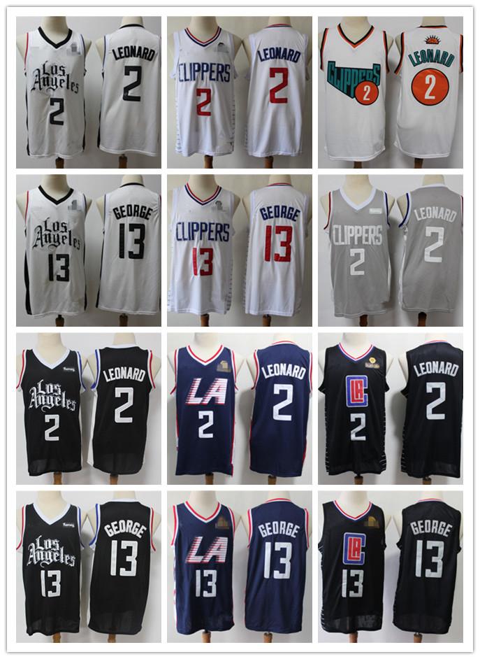 

Mens Los AngelesClippersThrowback Jersey Paul 13 GeorgeKawhi 2 LeonardBasketball Shorts Basketball Jersey black navy, Black;red