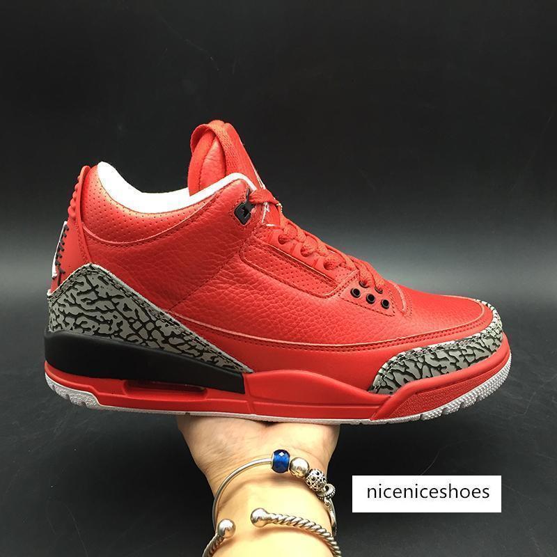 

3s Shoes DJ Khaled x Air 3 OG Grateful 580775-601III Red Kicks Men Basketball Sports