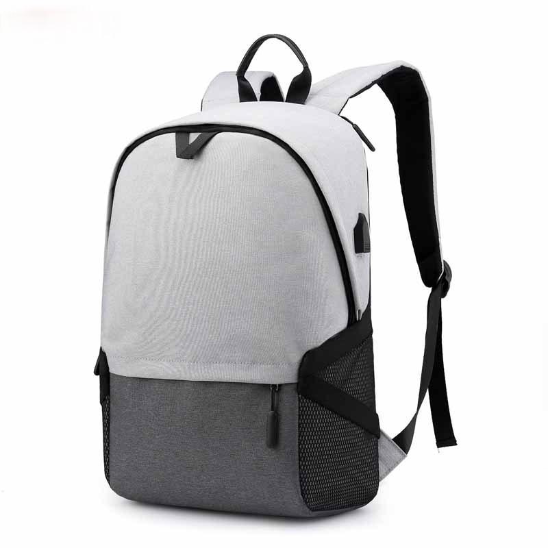 

Backpack Men Fashion Laptop Business Travel Bag Waterproof USB Recharging Portable Notebook Colleage School, Black