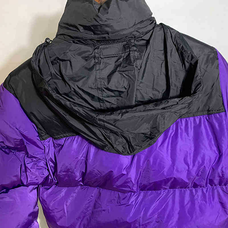

Mens down cotton jacket parka6 F winter outdoor womens fashion Classic casual warm Unisex Embroidery Zippers Tops Coat Outwear0O9IV7, Purple-700 embroidery on the sleeves