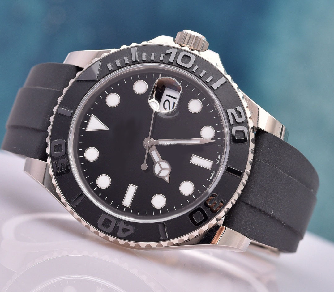 

New BB 42MM Black Dial Nautical Style 2813 Automatic Movement Rubber Strap Dive Basel 226659 Mens Watch Watches With Original Box c61