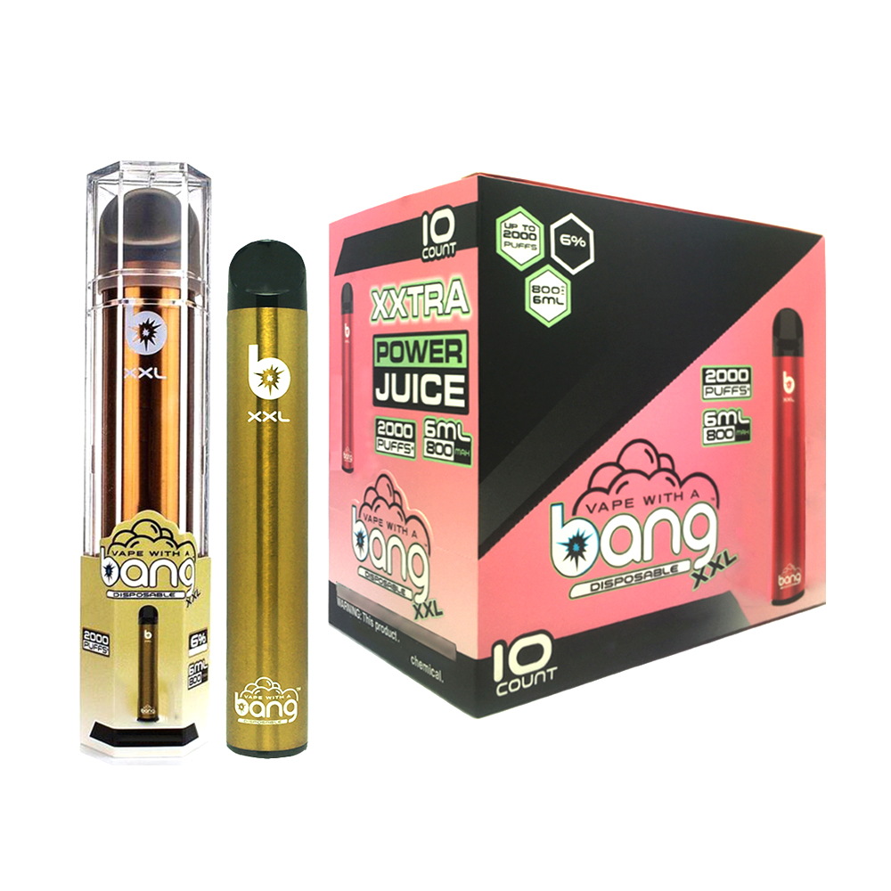 

bang XXL vape 2000 puffs kit disposable e cigarette device vapes pen Pre-filled pods 6ml cartridge vape 2000 puff 12 colors vaporizer pens 8