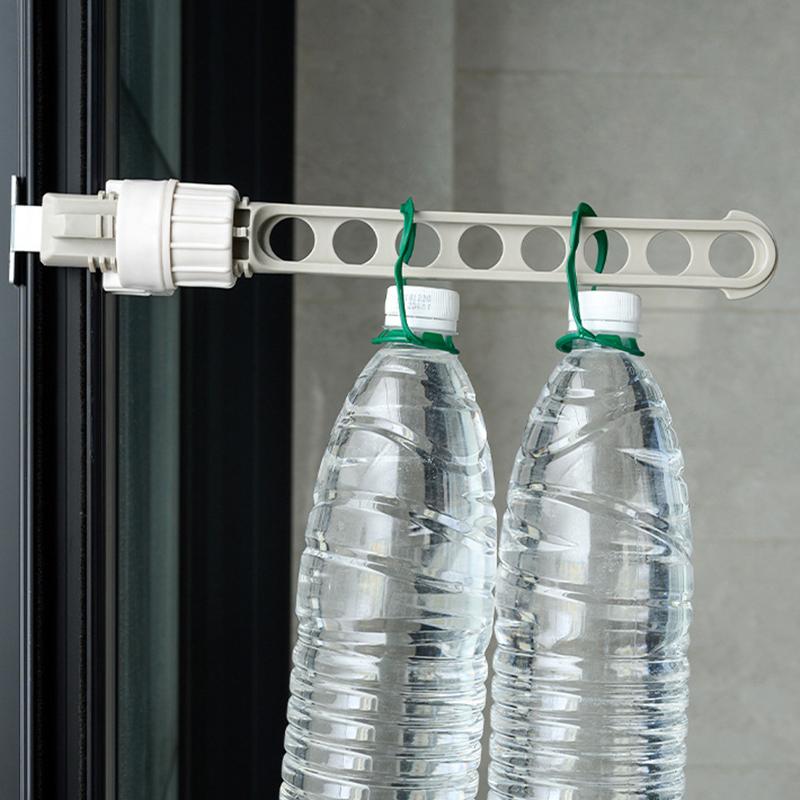 

Hangers & Racks 8 Holes Hanging Multifunctional Wall-Mounted Clothes Folding Retractable Indoor Outdoor BS