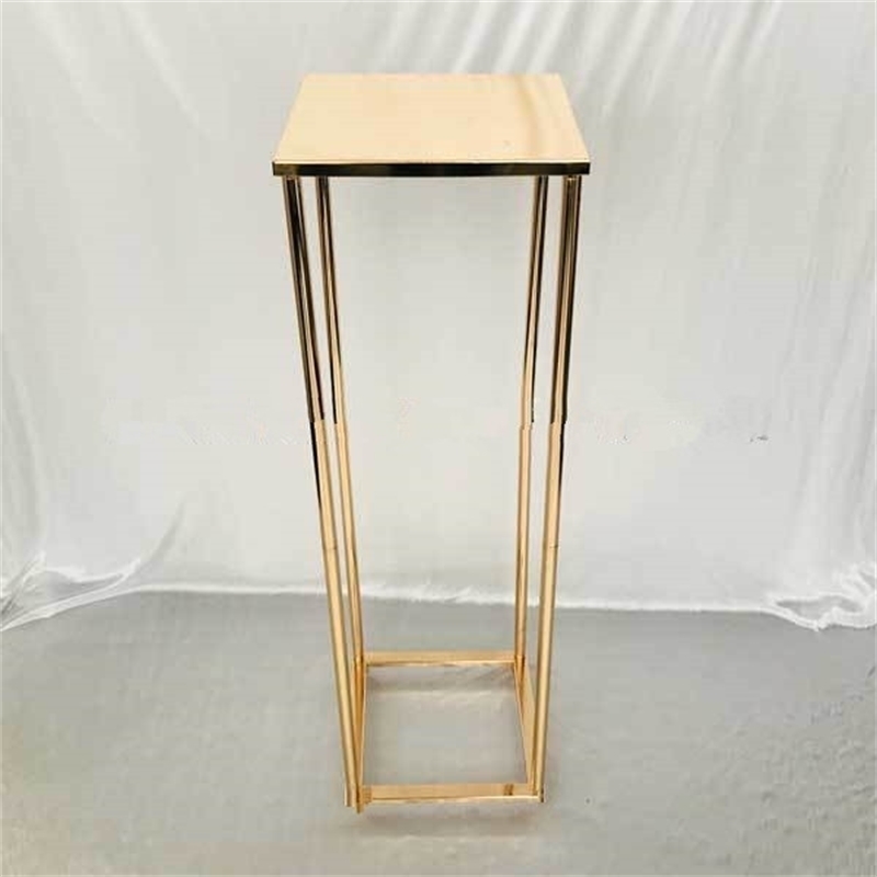 

Tall Gold Color Metal Iron Flower Stand Centerpieces Road Lead For Wedding Decoration in Stage senyu01215 201204