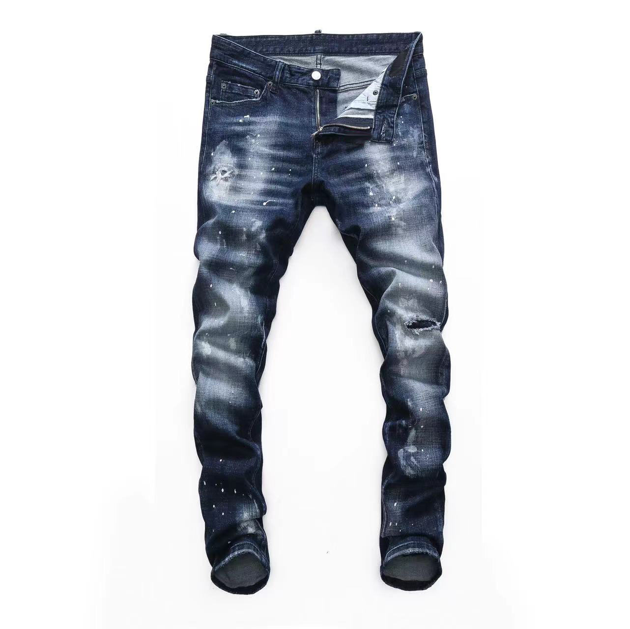 

Mens Designer Jeans Distressed Ripped Biker Slim Fit Motorcycle Bikers Denim For Men s Fashion