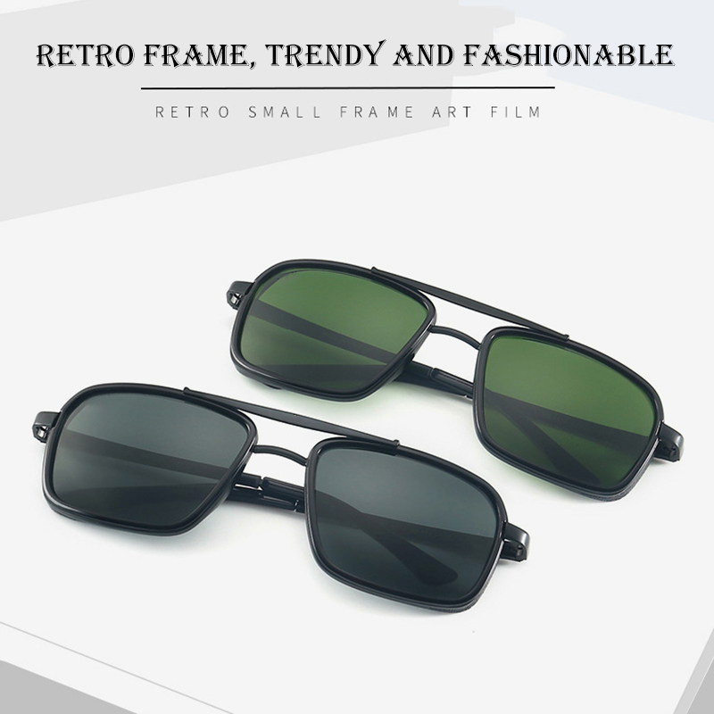 

Square frame Sunglasses Classic Designer Brand Model Glass lenses Driving Man Woman Oculos De Sol with Leather Case Packages box Accessories