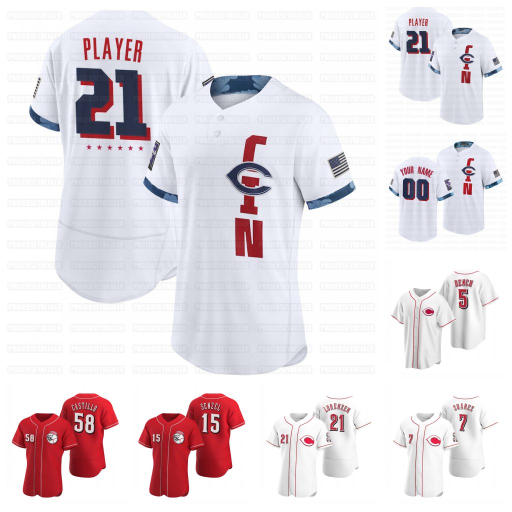 

Nick Castellanos 2021 All-Star Game Jersey Derek Dietrich Jonathan India Senzel Joey Votto Trammell Barnhart Rose Luis Castillo Ken Griffey Jr. Iglesias, 2020 red 1 flex base mens s-xxxl