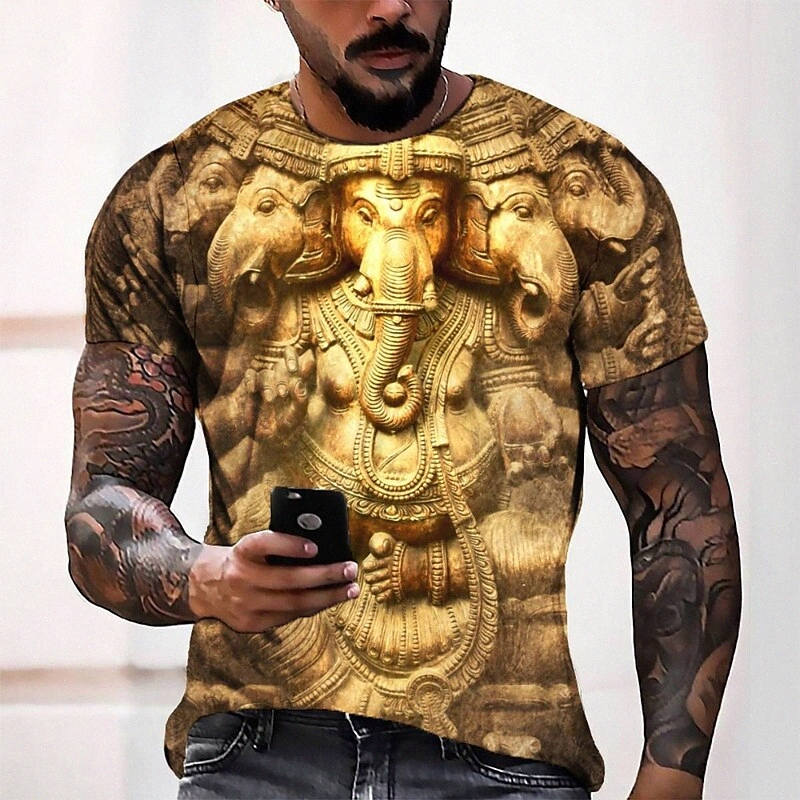 T-shirt Tee T-shirt 3D Imprimer graphique col rond décontracté quotidien quotidien 3D imprimé à manches courtes Haut de la mode designer de mode