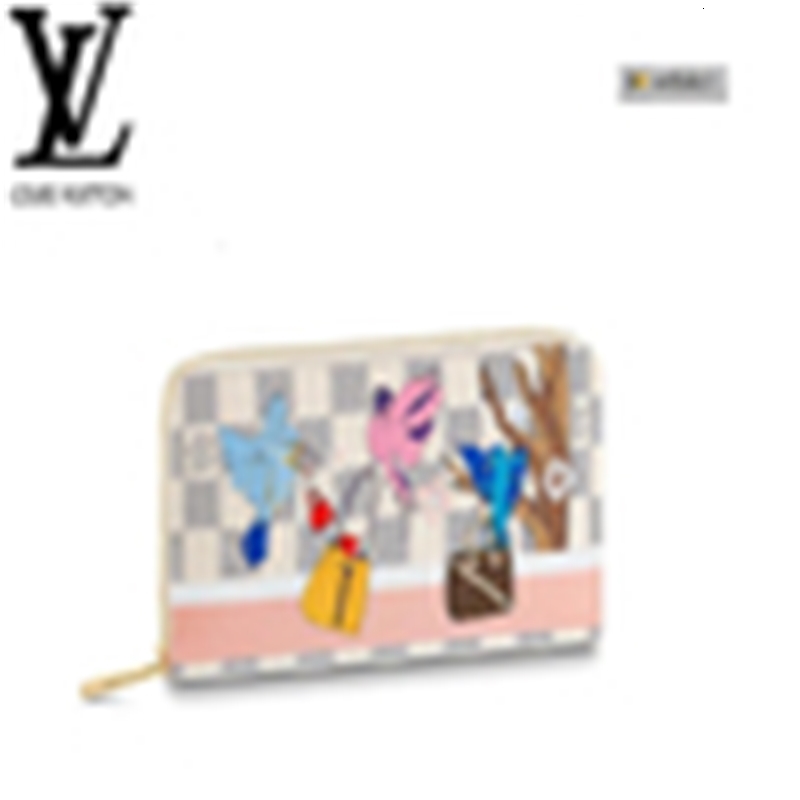 Vrais cols marques portefeuille portefeuilles clés deigneur de luxe cuir long 1xu2 chaîne N60139 Porte-monnaie compacte Zippy Soirée Carte portef