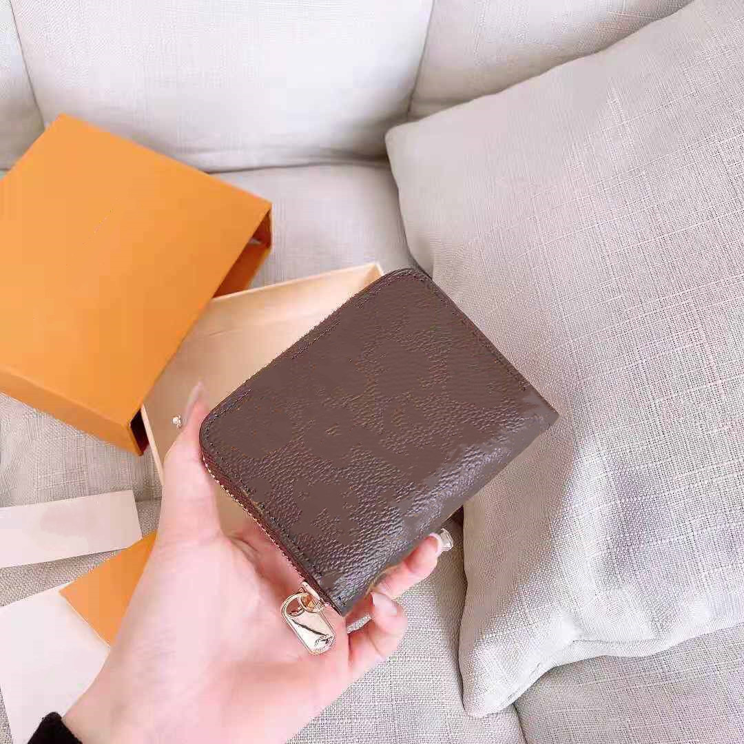 

2021 top quality designerCoin Purses cardholder lattice Style Men's wallet designer women's wallets high end l-belt box v-736, Black