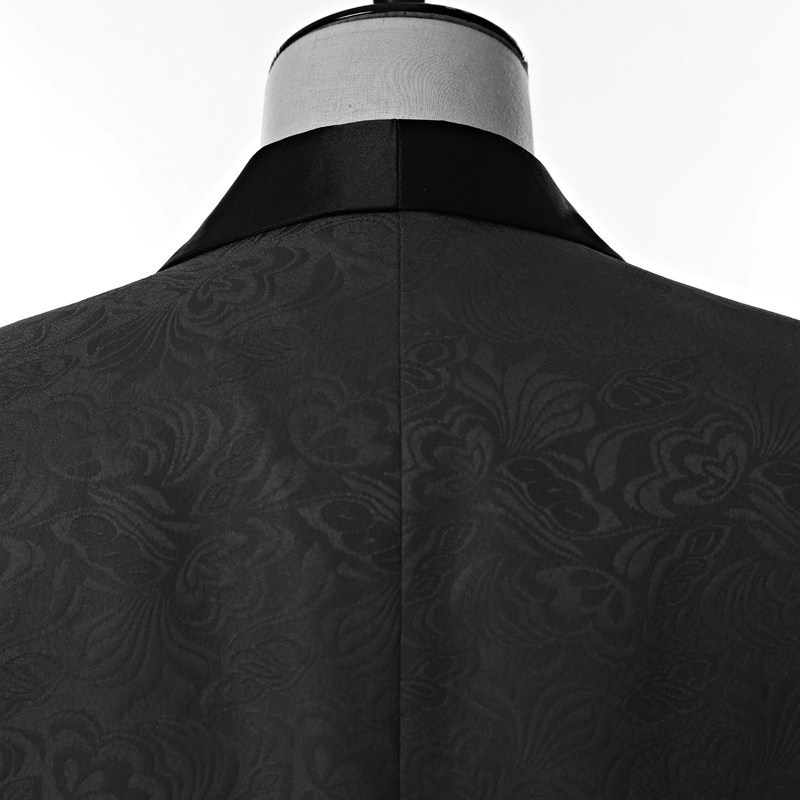 

Wedding Tuxedos Real Picture Side Vent One Button Black Paisley Groom Shawl Lapel Groomsmen Men Party Suits (Jacket+Pants+Tie) W5, Same as image