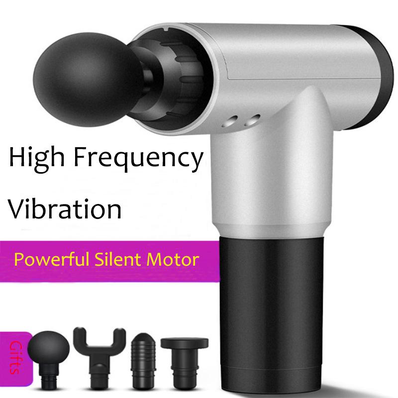 

Massage Gun Muscle Guns Sport Therapy Massager Body Relaxation Pain Relief Slimming Shaping 4 Heads Fascial No Bag