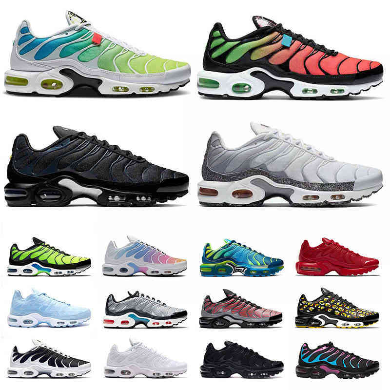 PLUS TN SIZE US 12 running shoes mens womens Worldwide tn plus se triple black all white trainers outdoor sports sneakers EUR 36-46
