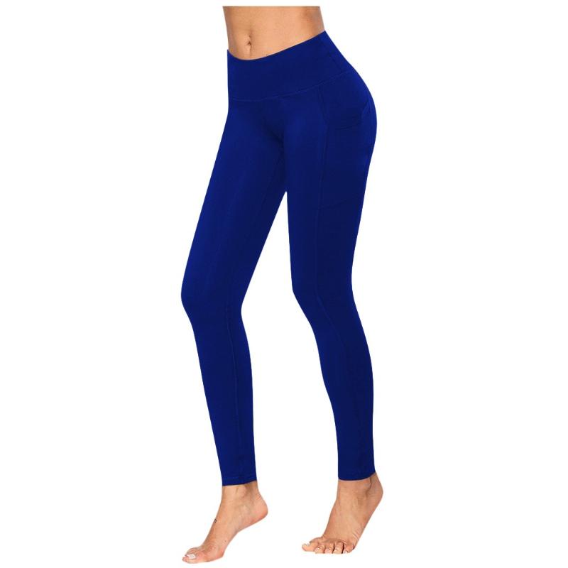 

Yoga Outfit Athletic Women Leggings Sports Out Pants Running Fitness Workout Pocket