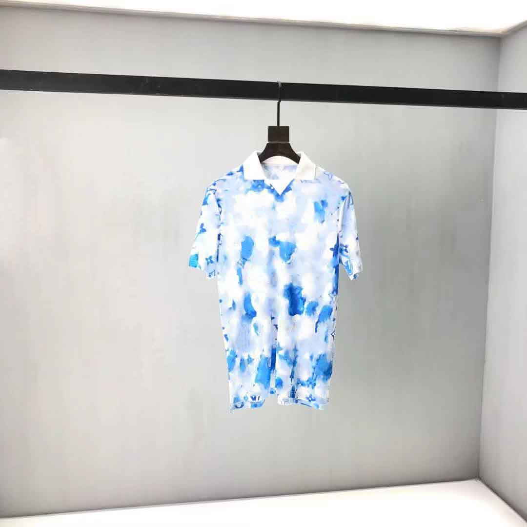 

2021ss spring and summer new high grade cotton printing short sleeve round neck panel T-Shirt Size: m-l-xl-xxl-xxxl Color: black white bv6d