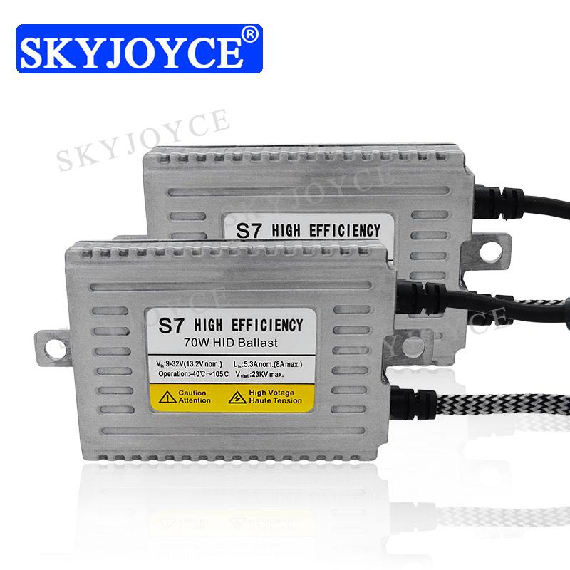 

Car Headlights SKYJOYCE Original DLT S7 HID Ballast 12V 24V 70W High Efficiency Reactor For Headlight 75W Kit