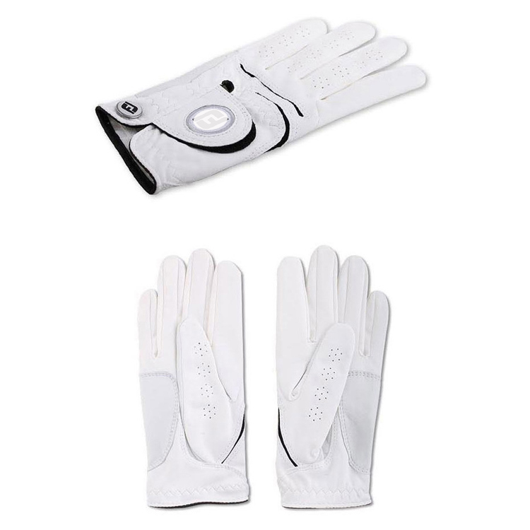 

FJ Men Sheepskin+microfiber soft breathable Golf Gloves male Left /right Hand Elastic anti-skidding wearable golf glovesg