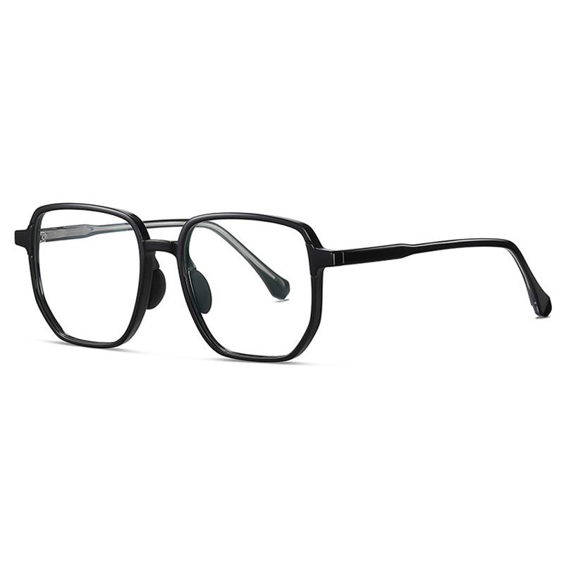 

Sunglasses Anti-blue Light Glasses TR Men And Women's Big Face Frame Plate Needle Mirror Leg