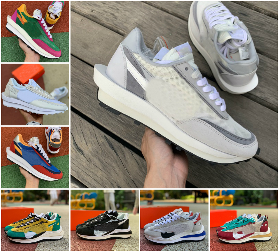 

VaporWaffle Waffle Green Gusto Varsity Blue mens Running shoes Pegasus fragment Dark Iris ldv Sesame Noir Sail Pure Platinum Royal Fuchsia women sports sneakers A22, Box