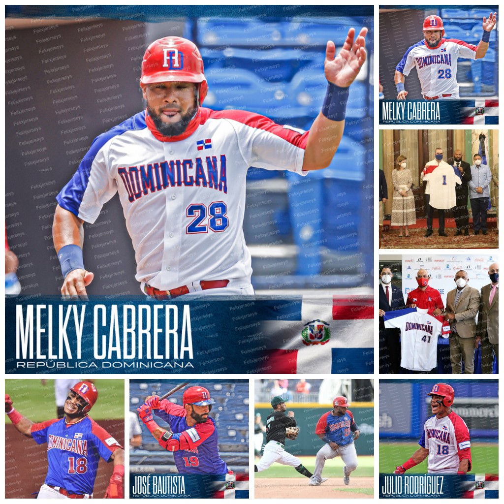 

2021 Team Dominican Republic Olympic baseball Jersey Melky Cabrera Jose Buisia Junior Garcia Juan Francisco Yefri Perez Dawell Lugo Johan Mieses Yeison Asencio, White mens s-xxxl