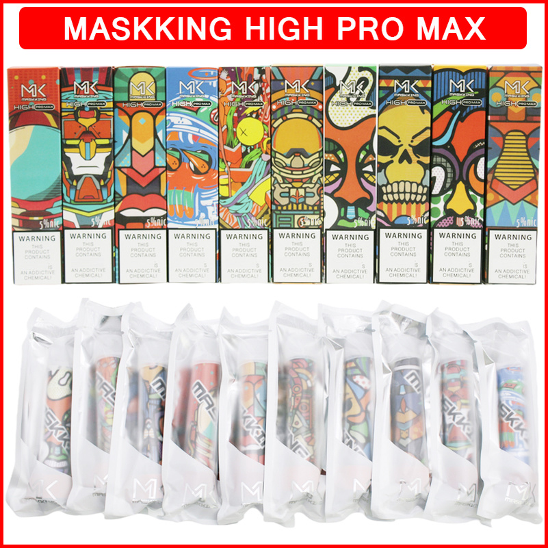 

Maskking High Pro Max Disaposable Cigarettes Vape Pen Device 1500 Puffs 850mAh Battery 4.5ml Prefilled Cartridge Pod Mk Stick Vapes