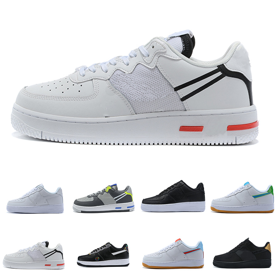 

2021 Men Low Skateboard Shoes Cheap One Unisex 1 Knit Euro High Women All White Black Red Leather Trainer Sneaker 40-46