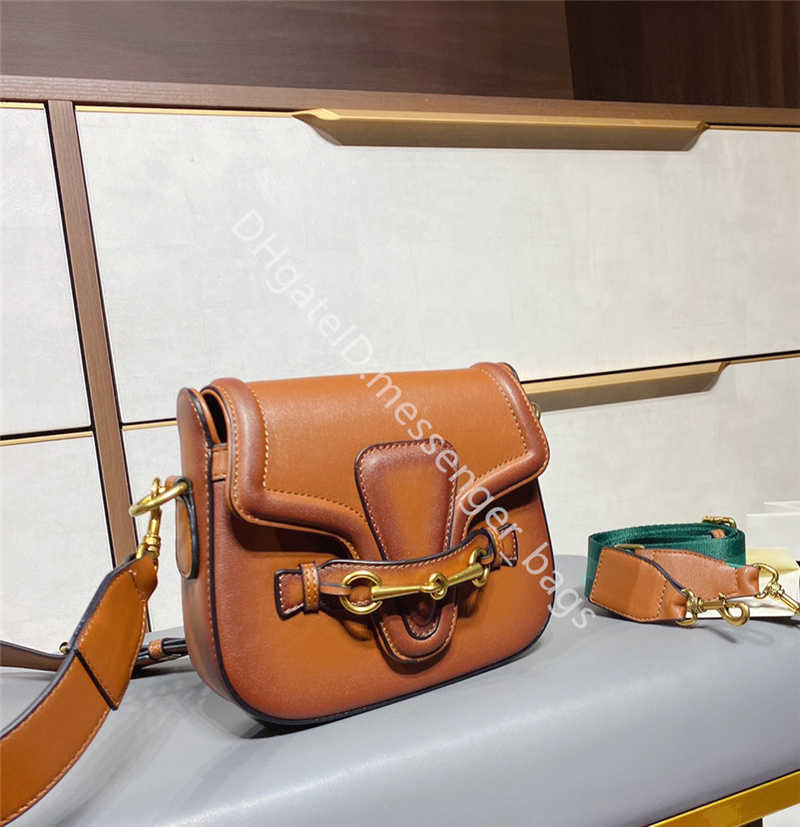 

2021 SS Women Fashion Bag Plain Genuine Leather Lady Web Classic Retro Two-layer cowhide All-match Casual Shoulder Bags, Customize