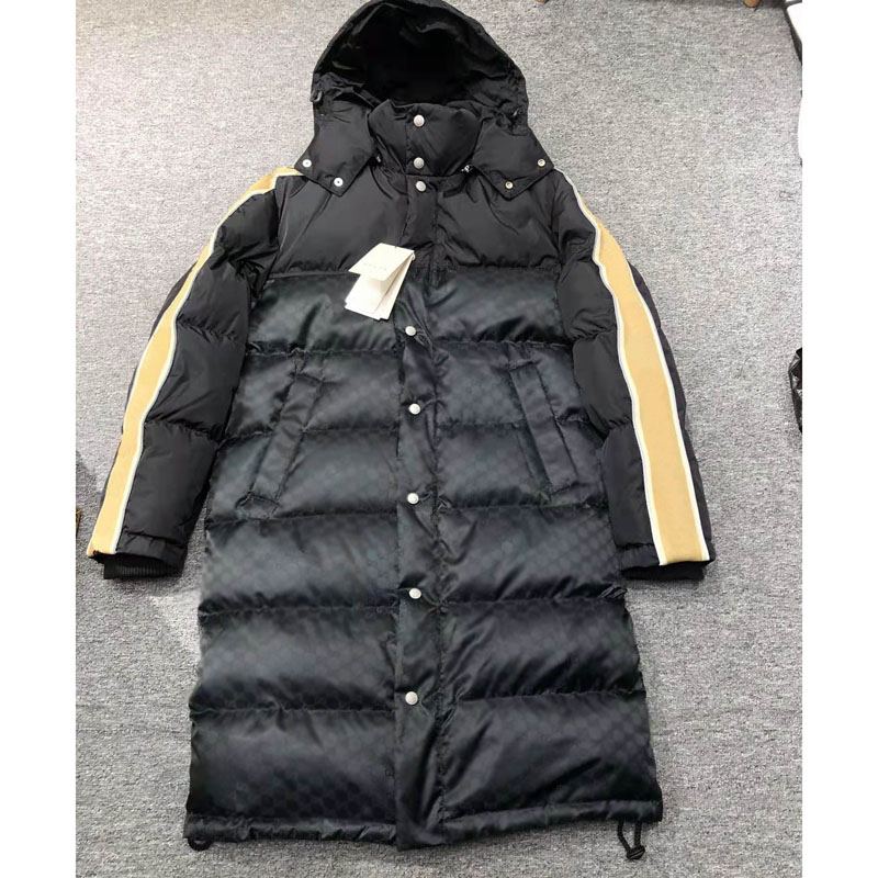 

2021 winter men's and women's same style down jacket thickened long/short, Gray