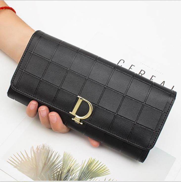 

Fashion designer wallets luxurys Men Women leather bags High Quality Classic Letters coin Purse, Black