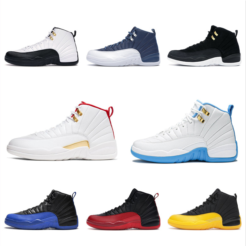 

High quality basketball shoes 12 12S Utility Twist Gold Flu Black Game Dark Blue Concord Indigo 12 Fiba Michigan Taxi Blue Royal01 Metallic Class for men and women shoe, Please contact us