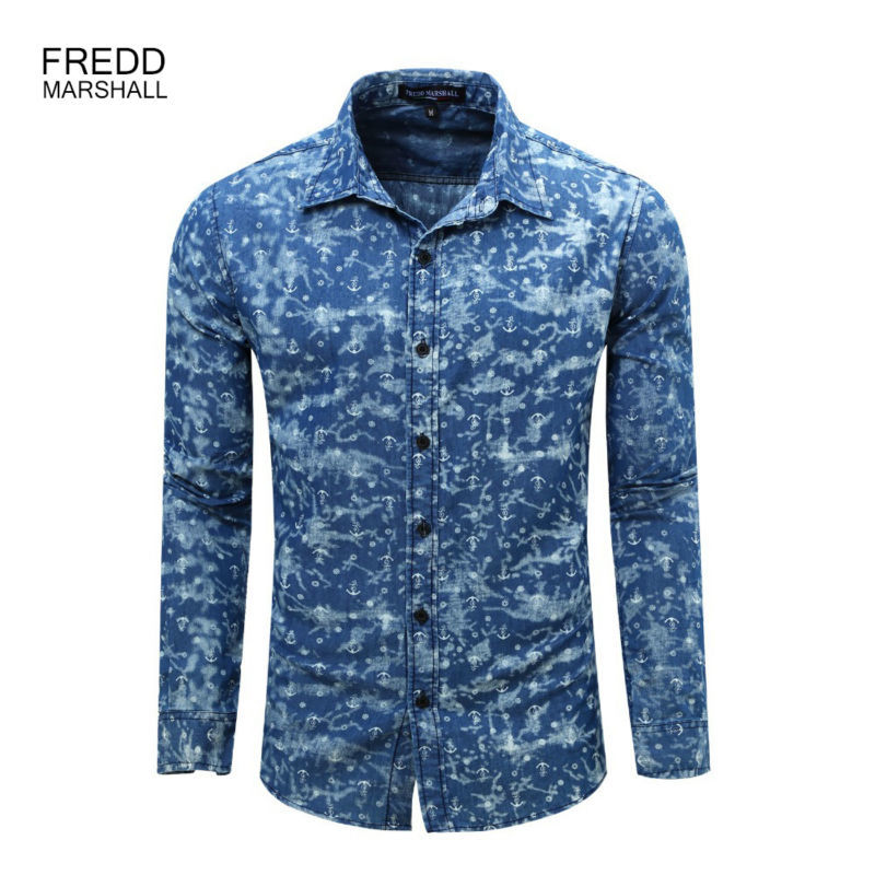 

Arrival Spring Casual Shirt Men Long Sleeve Solid Shirts 100% Cotton Fashion Shirts Male Printed Enim British Style Checks 210518, Blue