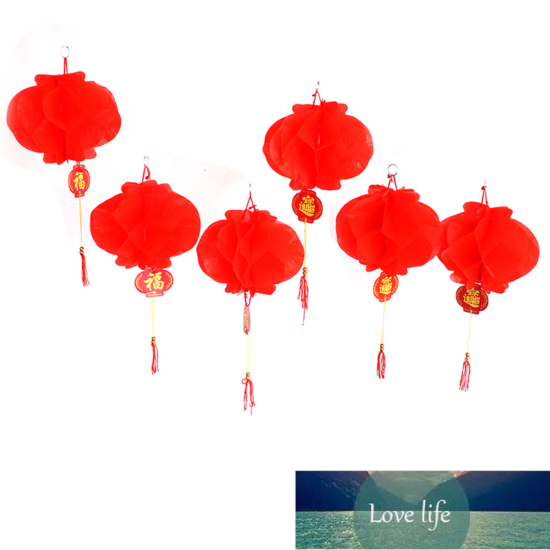 

6pcs Paper Lantern Chinese Festival Red Lantern Pendant Christmas Decorations For Home Ornaments Lanterns