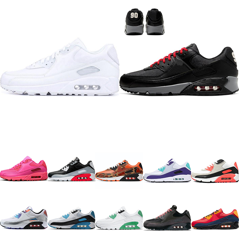 

90 running shoes 90s men women maxs chaussures Camo UNC USA Volt Supernova triple white black mens trainers Outdoor Sports Sneakers 2021 Release