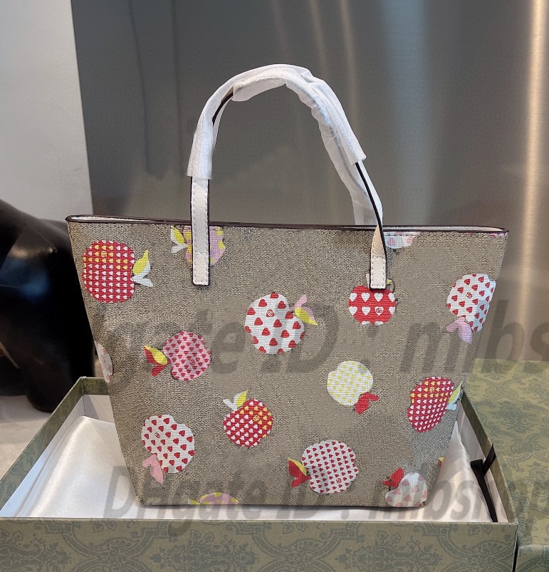 

Luxurys designers G Handbags Shoulder Bags Fashion women High quality lady wallet Strawberry printing child shopping Clutch Bag Totes CrossBody 2021 Handbag purse, No bags