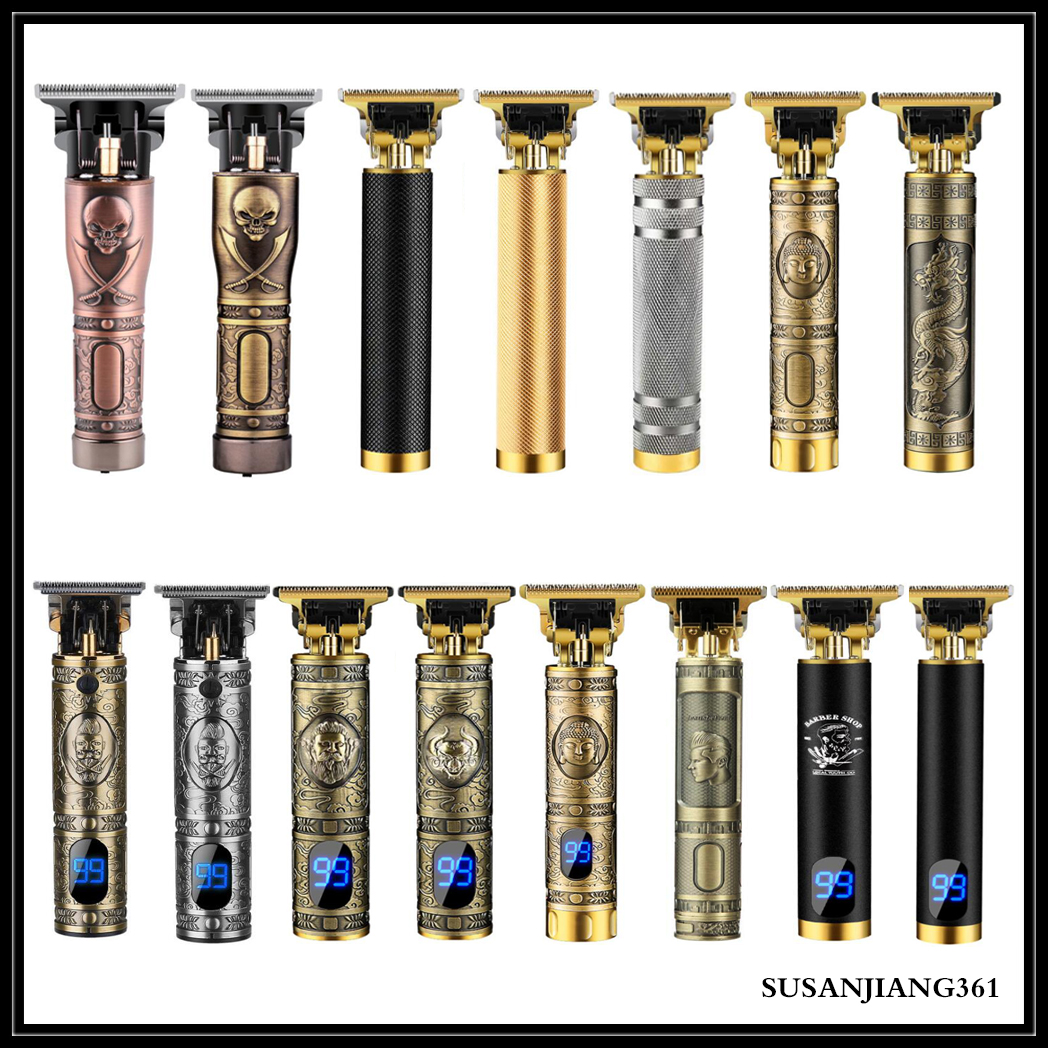 

EPACK LCD Hair Clipper Oil Head Cordless Trimmer Heavy Hitter Cordless Men 0mm Hair Cutting Machine Pricesion Clippers