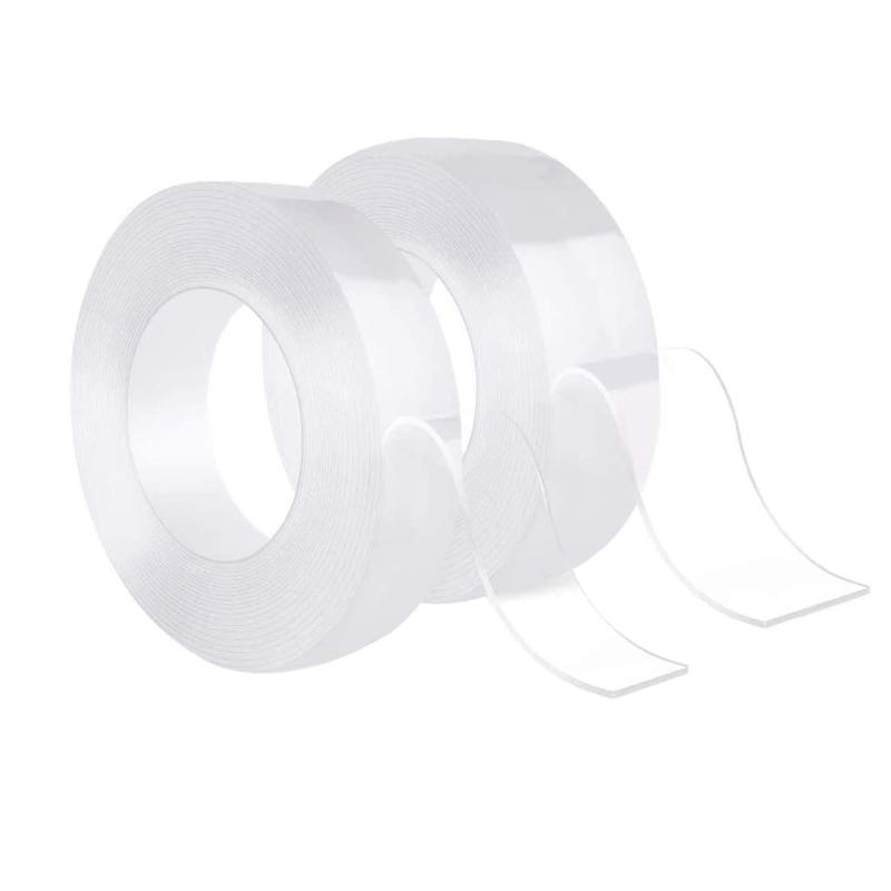 

3M/5M Transparent Nano Magic Tape Washable Reusable Double-Sided Adhesive Nano-no Trace Paste Fixer Cleanable House Bath Mats