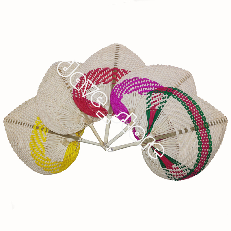 

Colorful Woven Straw Bamboo Hand Fan Favor Party Baby Environmental Protection Mosquito Repellent Fans For Summer Wedding Gift