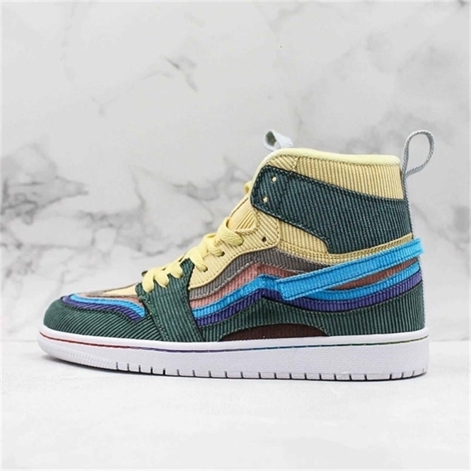 

Ni2019 Rainbow Corduroy Sean Wotherspoon X Sports Shoes 1s Og Nrg Tinker Fashion Designer Mens Women Upper Sports Trainer 36-46