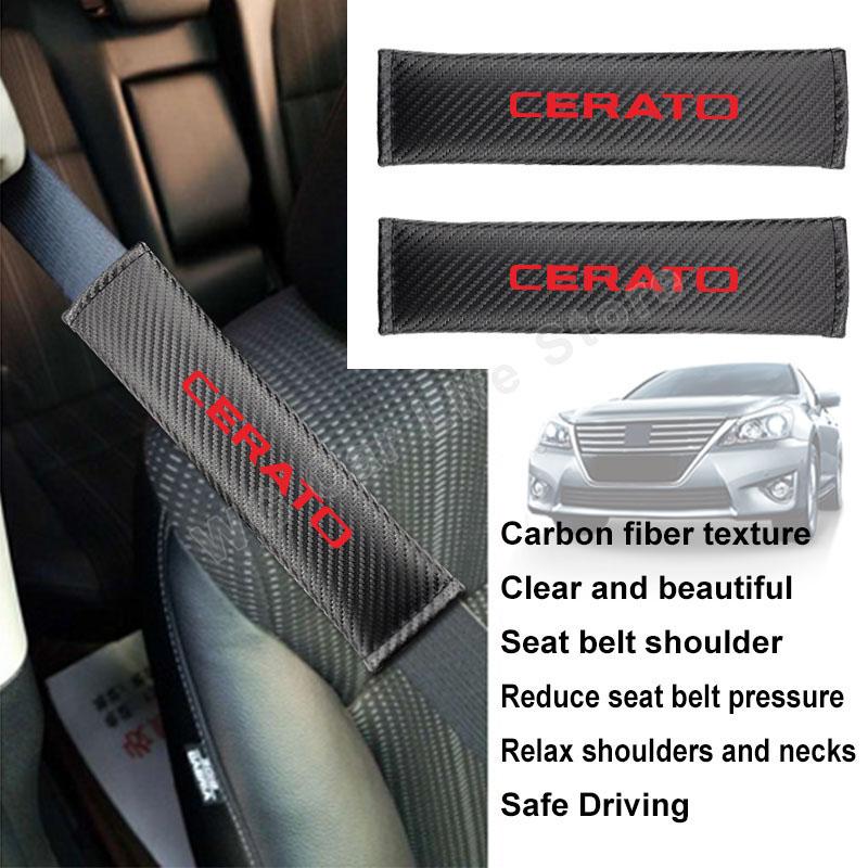 

Safety Belts & Accessories Car Seat Belt Cover For Kia Cerato Shoulder Protection Padding Auto Cushion Covers