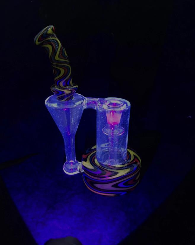 

color with UV pink,smoking,glass bong, recycle,pipe,14 mm joint