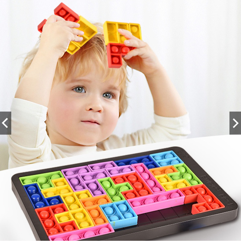 

27PCS Fidget Toys Party Puzzle Decompression Reliver Stress Anti-stress Bubble Sensory to Relieve Autism Toy