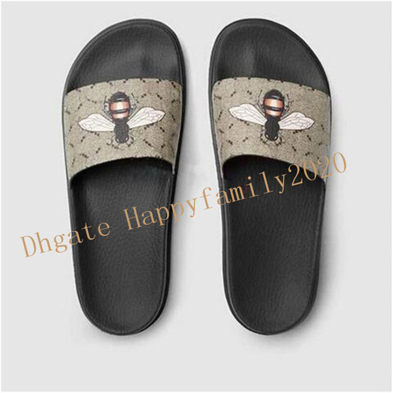 

Mens Womens Fashion Rubber Slides Sandals With Pearl Tiger Snaker Flower Outdoor Beach Slippers Casual Flip Flops, Gold