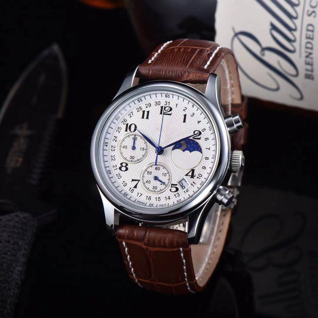 

2021 Subdials Work WATCH Mens women Stainless Steel Quartz Wristwatches Stopwatch relogies for men Gift