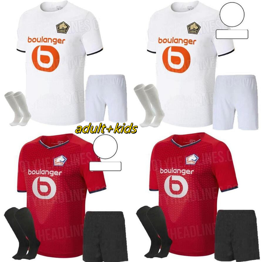 

Adult+kids kit 2021 2022 LOSC Lille soccer jerseys set home DAVID FONTE BURAK BAMBA YAZICI 21 22 JIKONE R.SANCHES T.WEAH L.ARAUJO football shirt sets