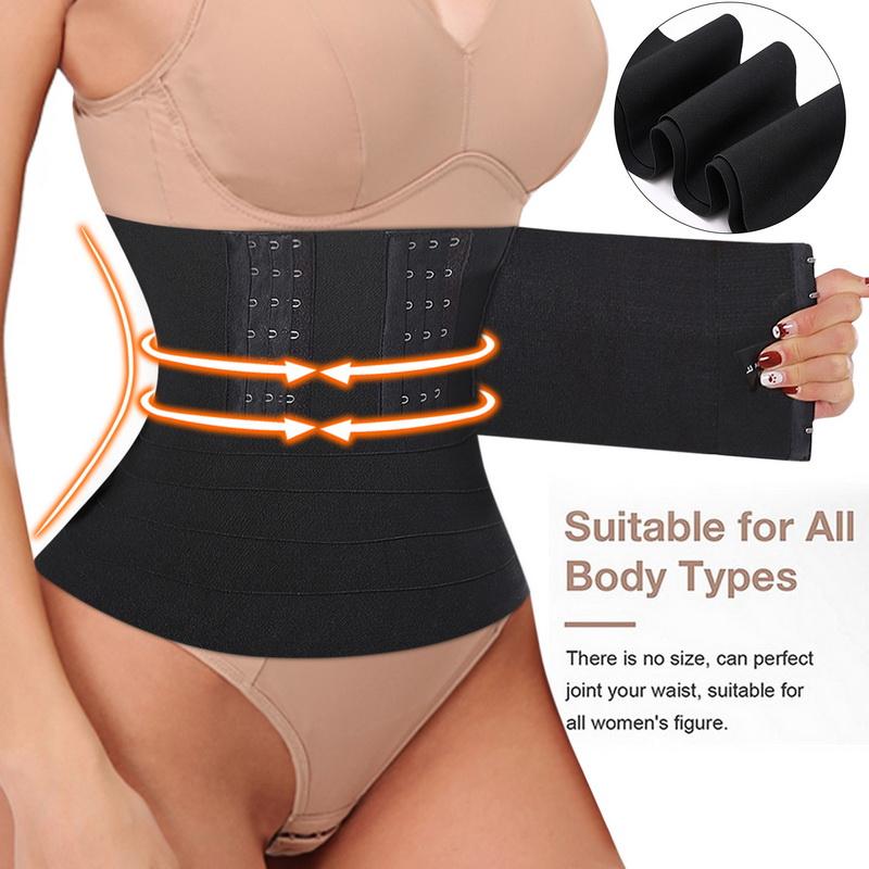 

Women's Shapers Waist Trainer Women Slimming Sheath Snatch Me Up Bandage Wrap Body Shaper Tummy Shapewear Trimmer Belt Stretch Bands, Black;white