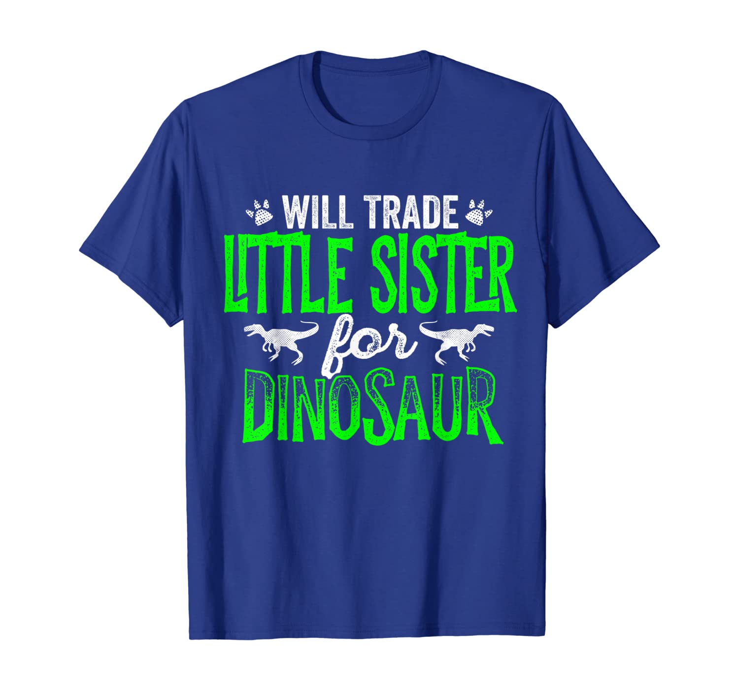 

will trade little sister for dinosaur matching t-shirts t-shirt, White;black
