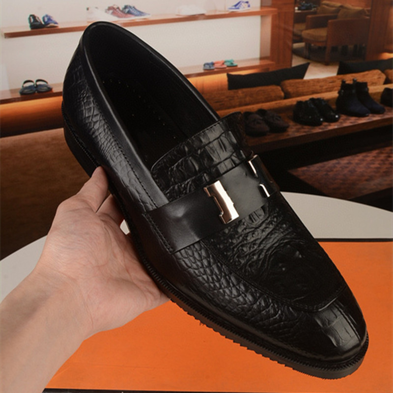 

Men's Dress Men Shoes New Classic Leather Men's Suits Shoes Slip On Formal Loafers Man Oxfords Size 38-45, #01