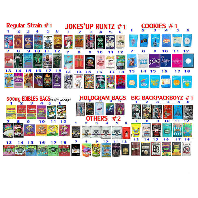 

BACKPACK BOYZ COOKIES 3.5G MYLAR BAGS medicated INFUSED edible EDIBLES PACKAGING SMELL PROOF RUNTZ BAGGIES Resealable gorilla glue ICE CREAM I89V
