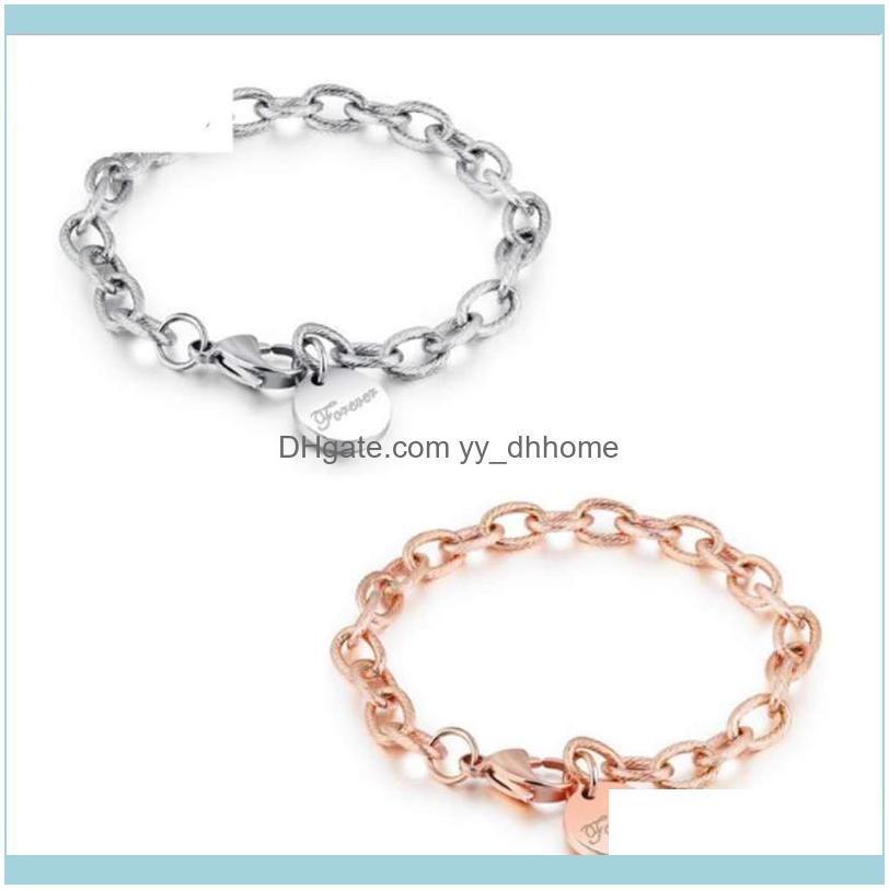 

Link, Bracelets Jewelrylink, Chain Women Men Jewelry Titanium Steel Twist Bracelet So363 Drop Delivery 2021 J6Xnf