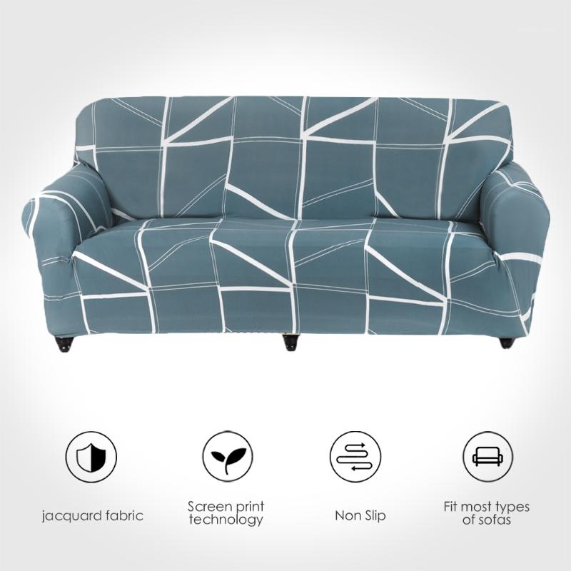

Chair Covers Printed Sofa Cover Stretch 1/2/3/4 Seat Removable Furniture Protector Polyester